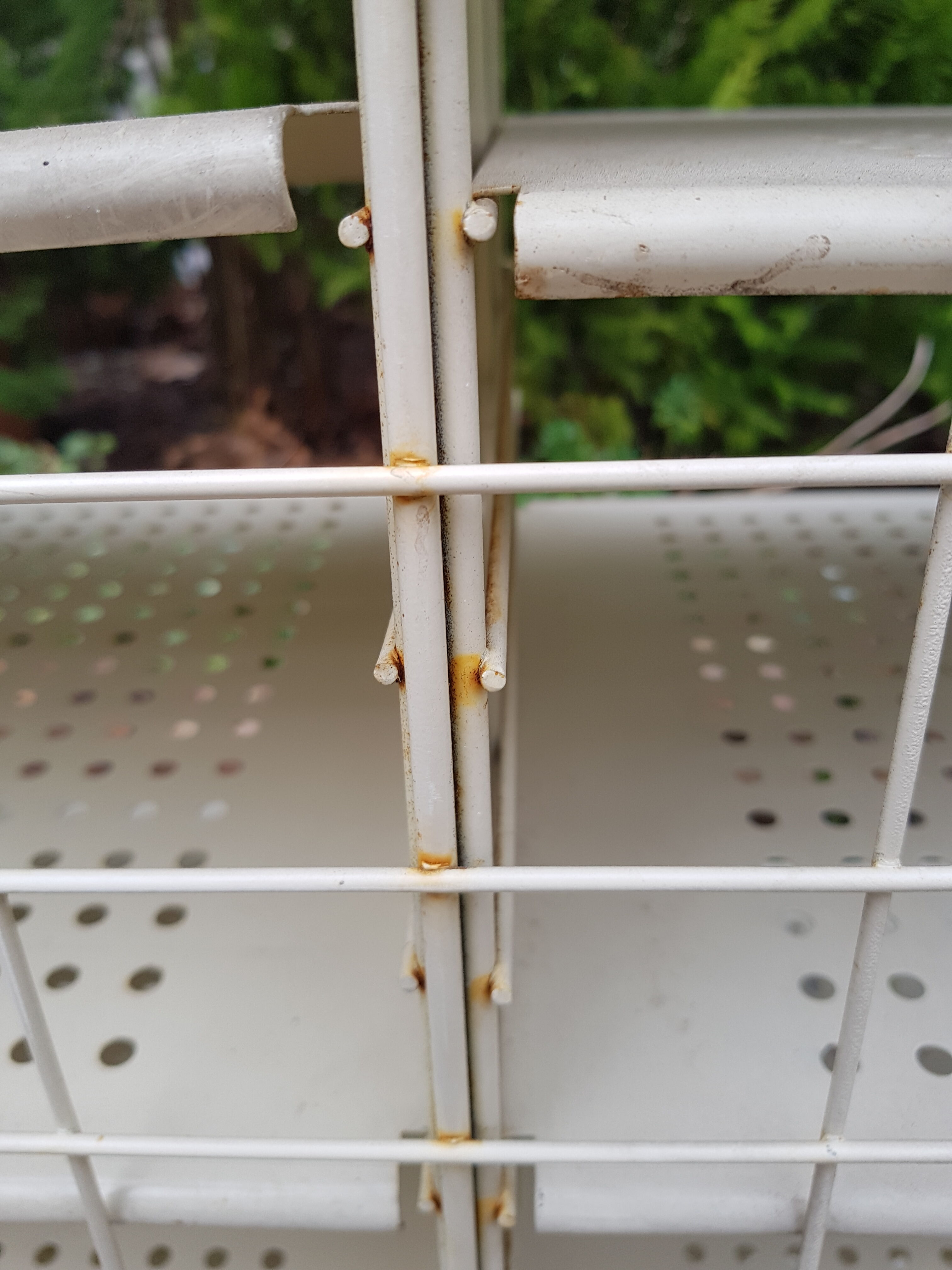 Metal shelf the Post