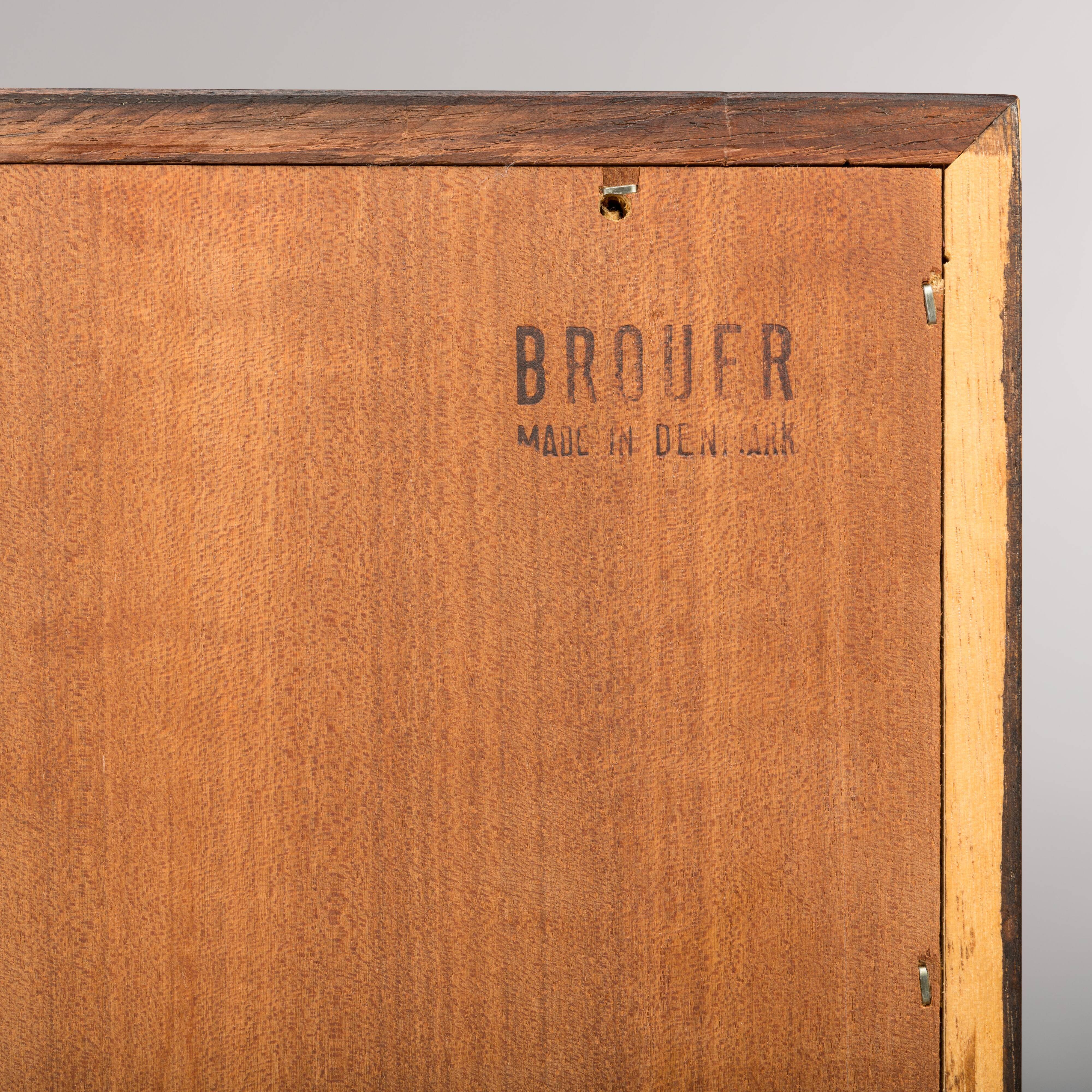 Danish Rosewood Sideboard by E. Brouer for Brouer Møbelfabrik, 1960s