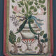 Rustic Farmhouse Folk Art Painted Bridal Cabinet