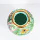 Vase boule en céramique Cerdazur Monaco décor marin en relief, touches doré