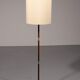 Temde teak and metal floor lamp with a new custom lampshade – 1960s elegance