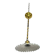 Art Nouveau pendant lamp in brass