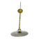 Art Nouveau pendant lamp in brass