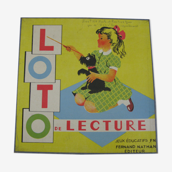 Vintage lotto play game
