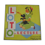 Jeu de loto lecture vintage