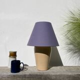 Beige ceramic lamp, Brussels factory, 1990