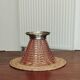 Art Deco cornucopia vase, centrepiece, bowl - blown glass & chrome 1930