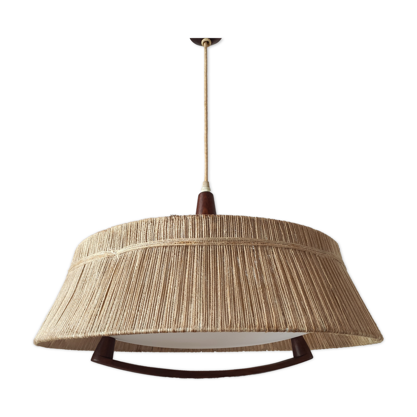 Teak and rope suspension 1960 Temde