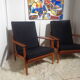 Pair of scandinavian armchairs of the years 60