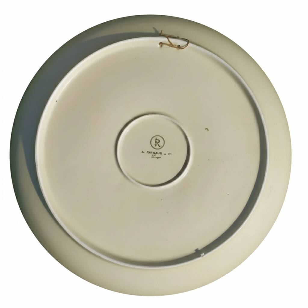 Large dish Kenya Raynaud Limoges porcelain