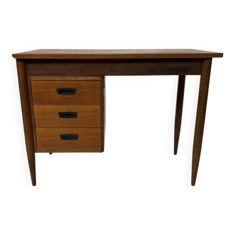 Bureau vintage des années 1960, design compact pour lieu de travail