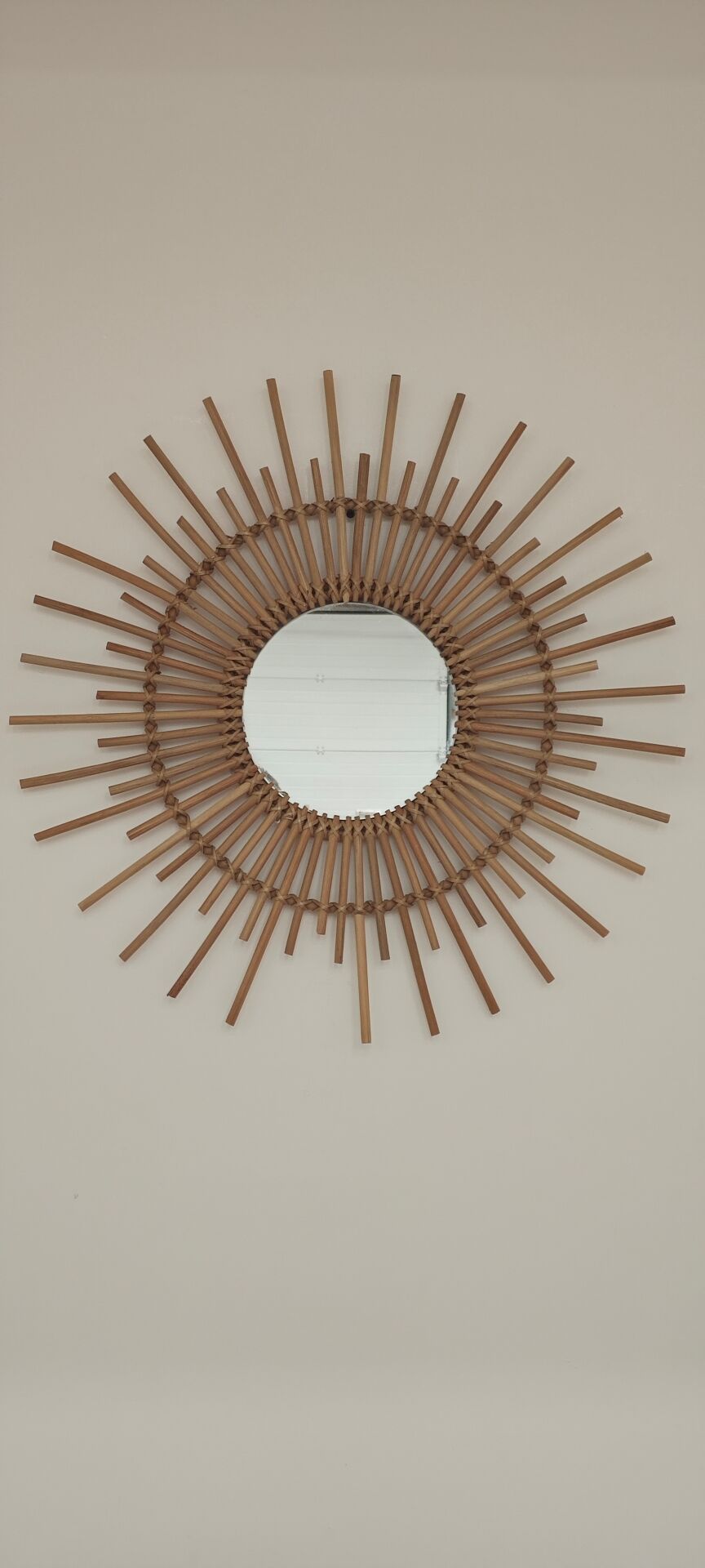 Rattan sun mirror 1970