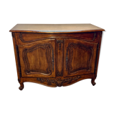 Buffet provençal sculpté de style Louis XV à 2 portes
