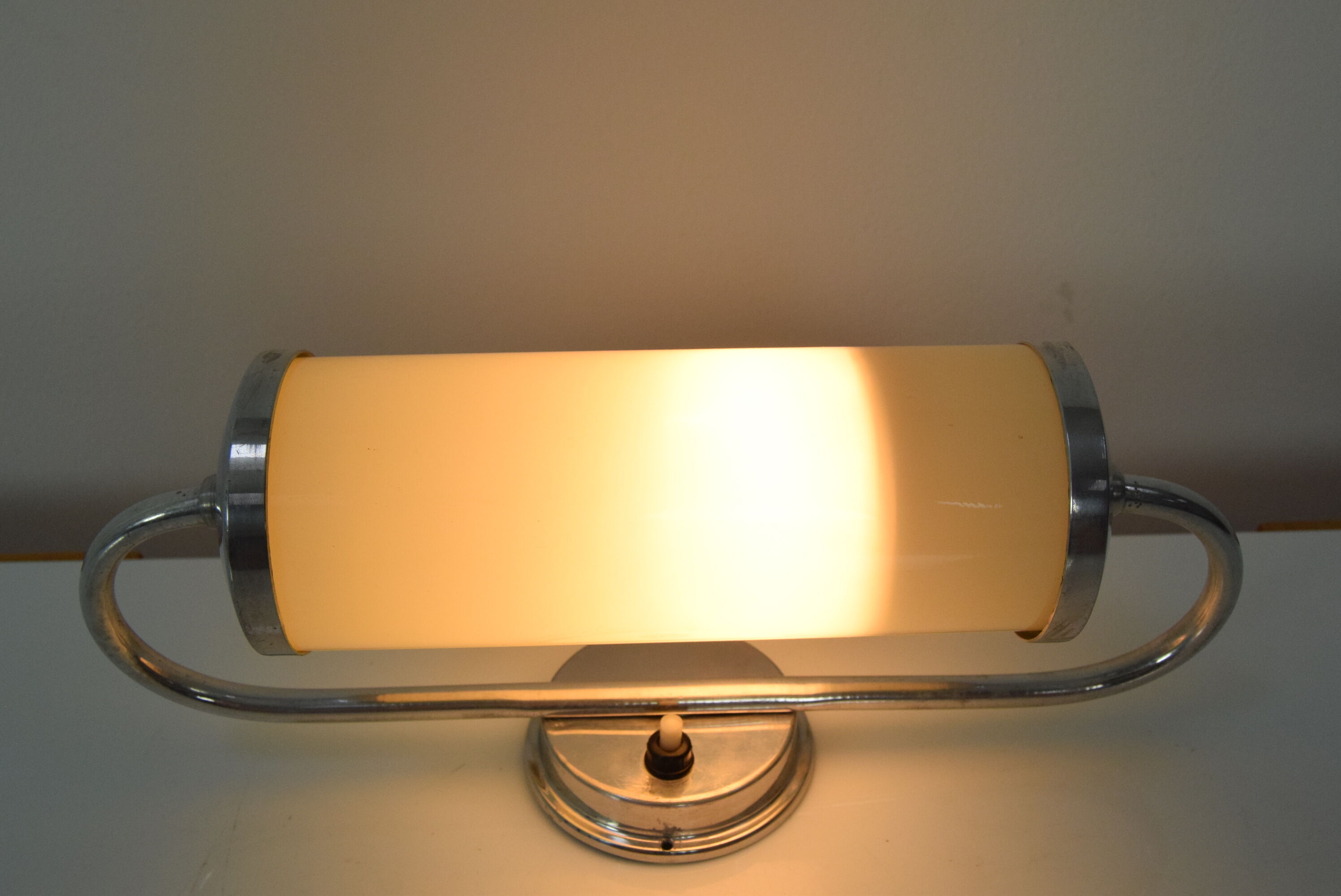 Art deco tubular wall lamp,1930's.