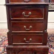 Classic English Partnerdesk Desk in Red Leather