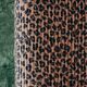 La divine – pleated leopard applique.