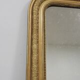 Very large Louis Philippe gilded trumeau mirror