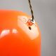 Mid-Century Orange Pendant Lamp from Guzzini, 1960s