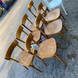 Set of 7 vintage bistro chairs