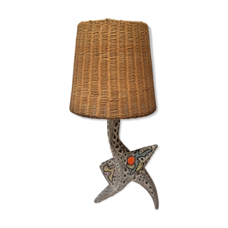 Ceramic Vallauris lamp by Bessone, 1960s
