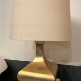 Lampe de table Aran en laiton.Création Ciangiacomo 1970