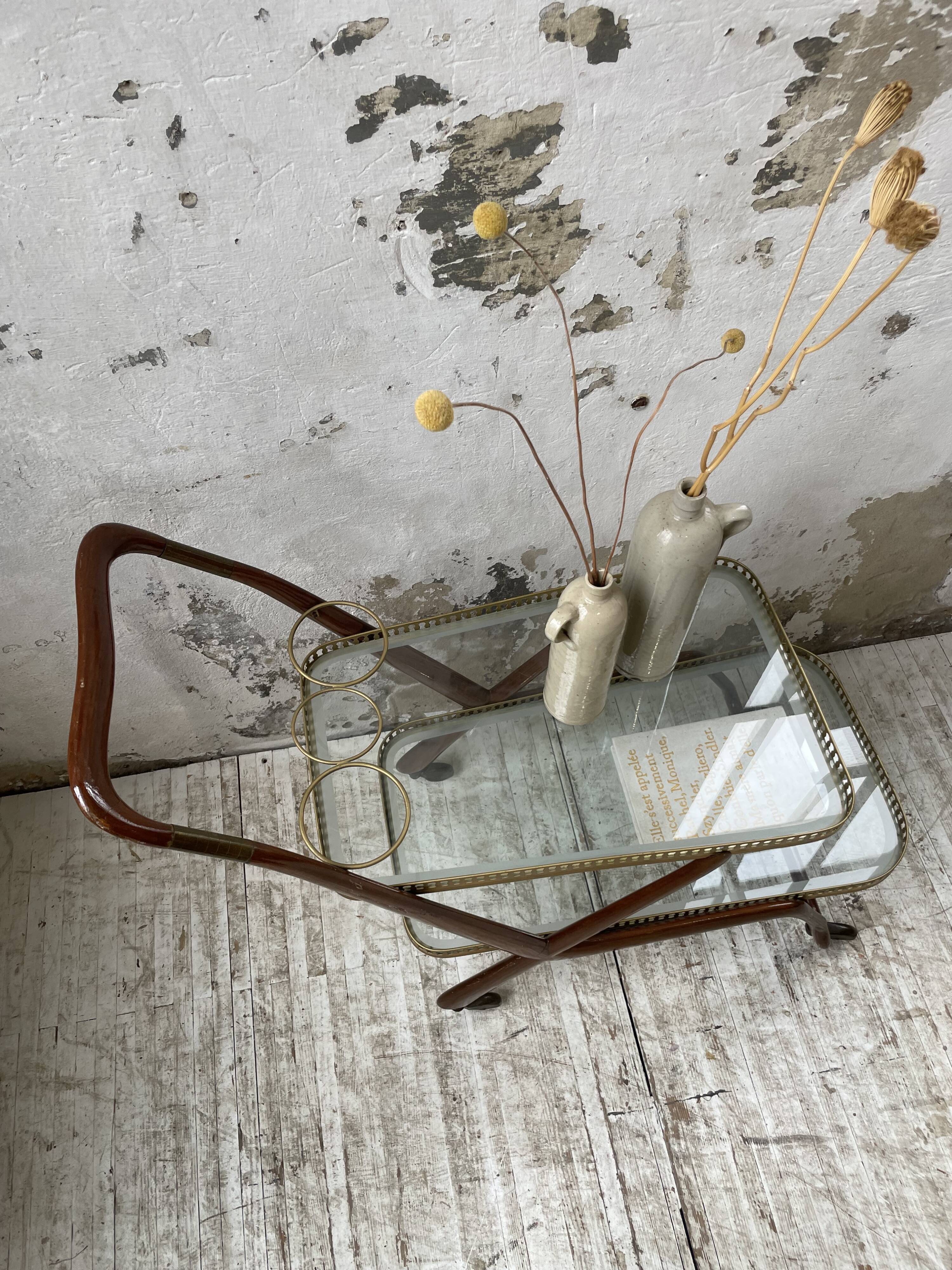 Italian Cesare Lacca style trolley, 1950s