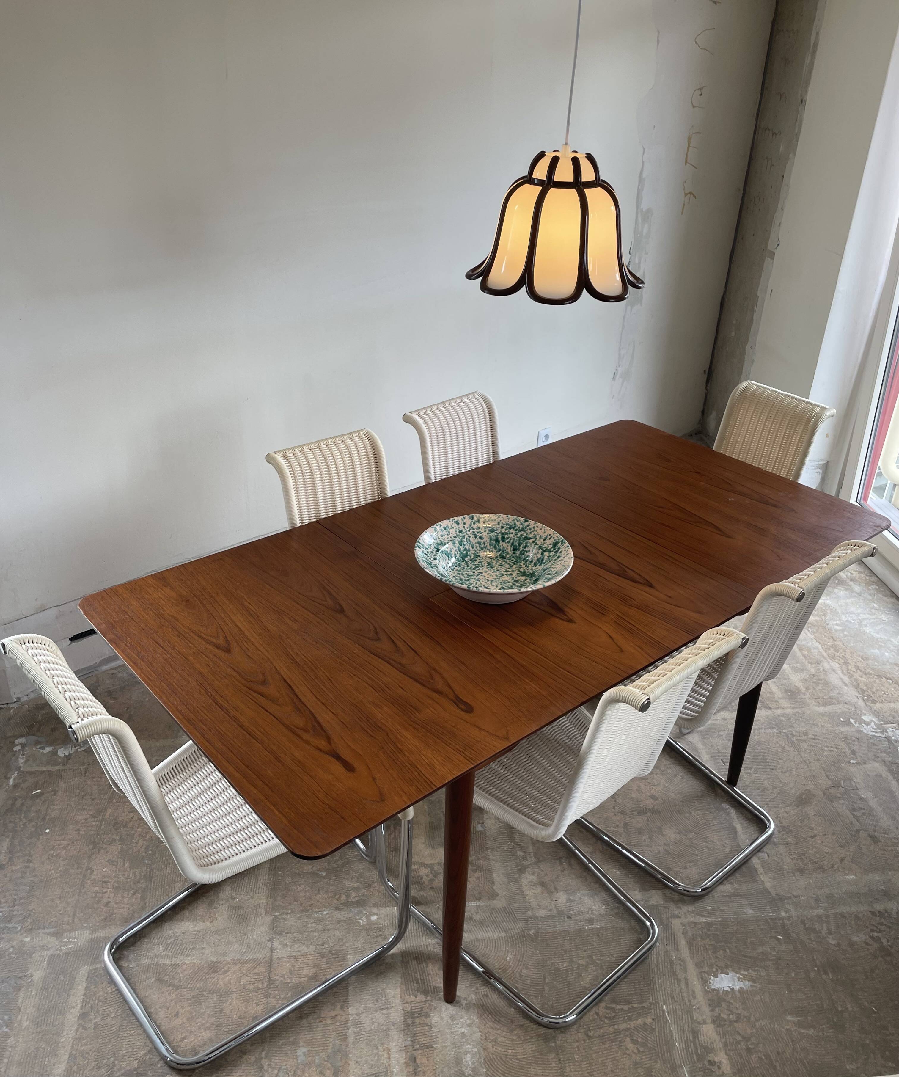 Tulip shaped pendant lamp