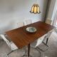 Tulip shaped pendant lamp
