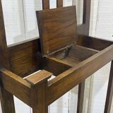 Porte-manteau et porte-parapluie anglais en chêne début XXème