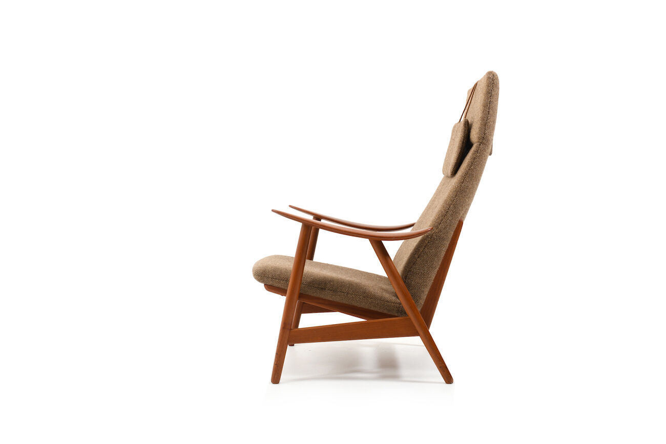 Mid Century Illum Wikkelsø Chaise longue en teck