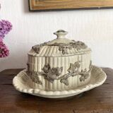 Antique Villeroy & Boch butter or sugar dish, late 19th century