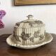 Antique Villeroy & Boch butter or sugar dish, late 19th century