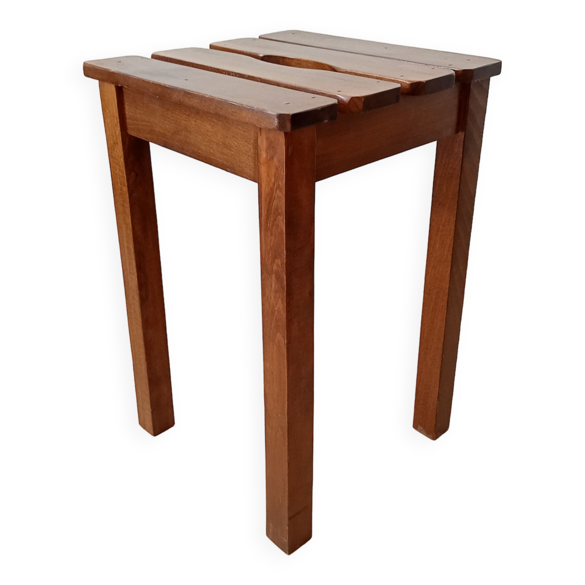 Vintage oak stool 70s/80s