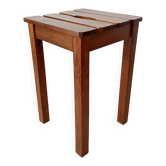Tabouret vintage en chêne années 70/80