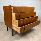 Vintage Scandinavian Teak Commodity, 60s