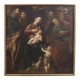 Ancient painting with a religious subject, oil on canvas, Italy, 17th century.