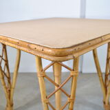 Rattan dining table year 60