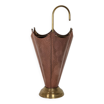 Copper and brass umbrella stands