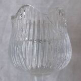 Pair of glass candlesticks