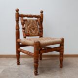 Pair of mid-century French easy lounge chairs