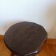 Tabouret tripode brutaliste en bois