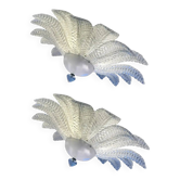 Sputnik Flush Mount in Murano Glass by Simoeng, Set of 2