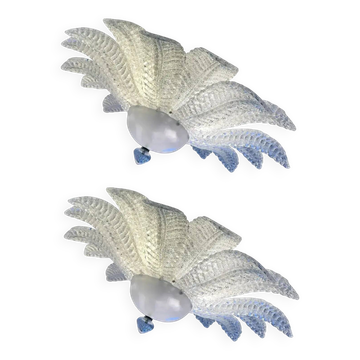 Sputnik Flush Mount in Murano Glass by Simoeng, Set of 2