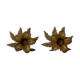 Brass flower candle holders