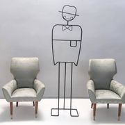 Pair of Grey Satin Lounge Chairs with Walnut Frame and Brass Feet Caps