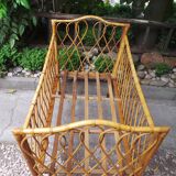 Rattan crib of the 50s