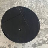 Black marble side table
