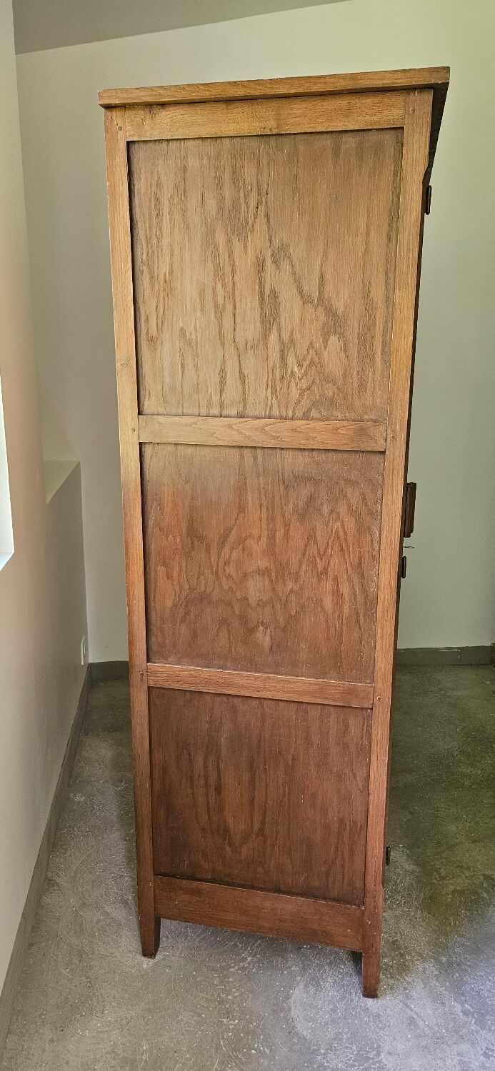 Parisian wardrobe storage cabinet oak wood