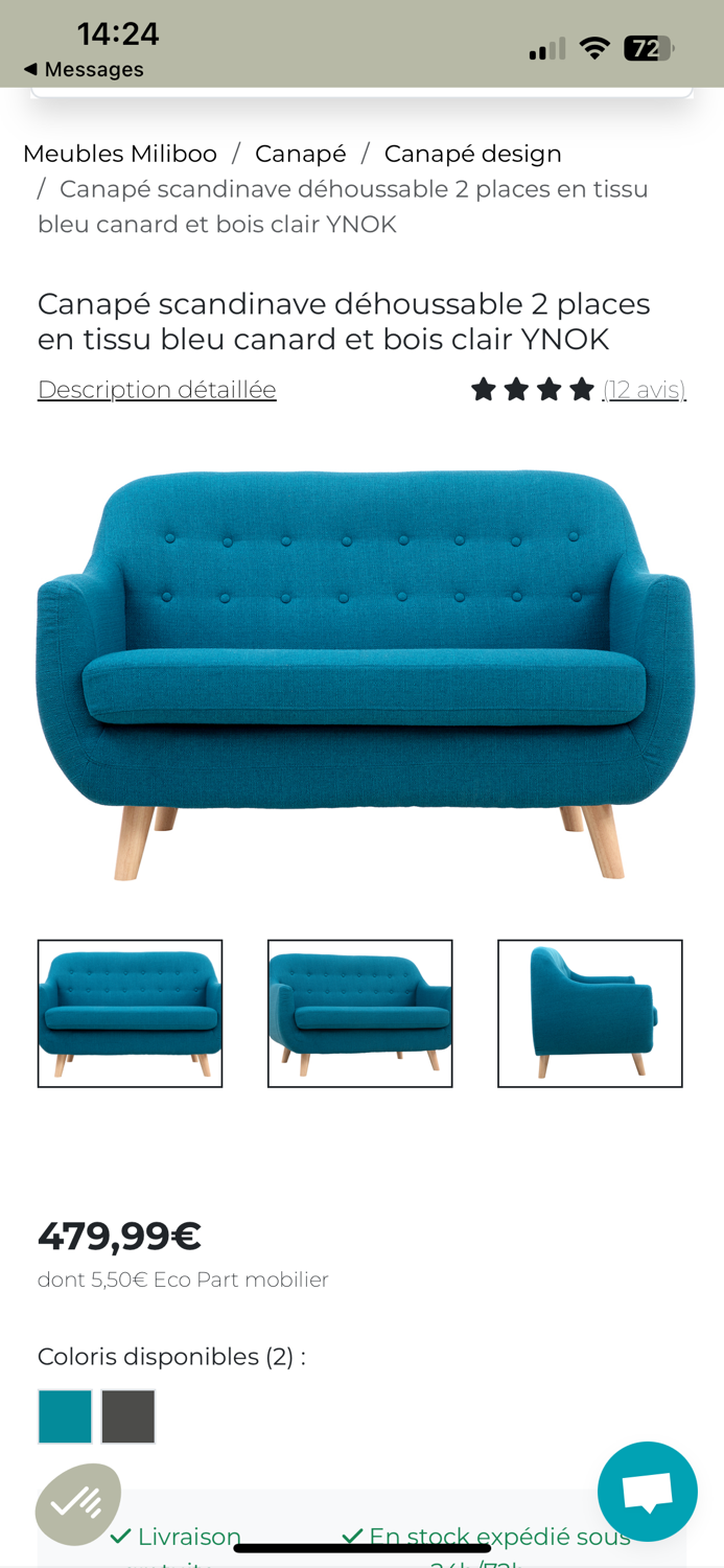 Two-seater sofa
