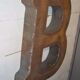 lettre industrielle en fer "B"